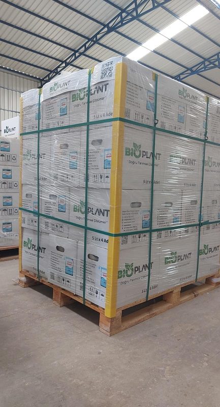 Bioplant depo paletli ürün sevkiyatı