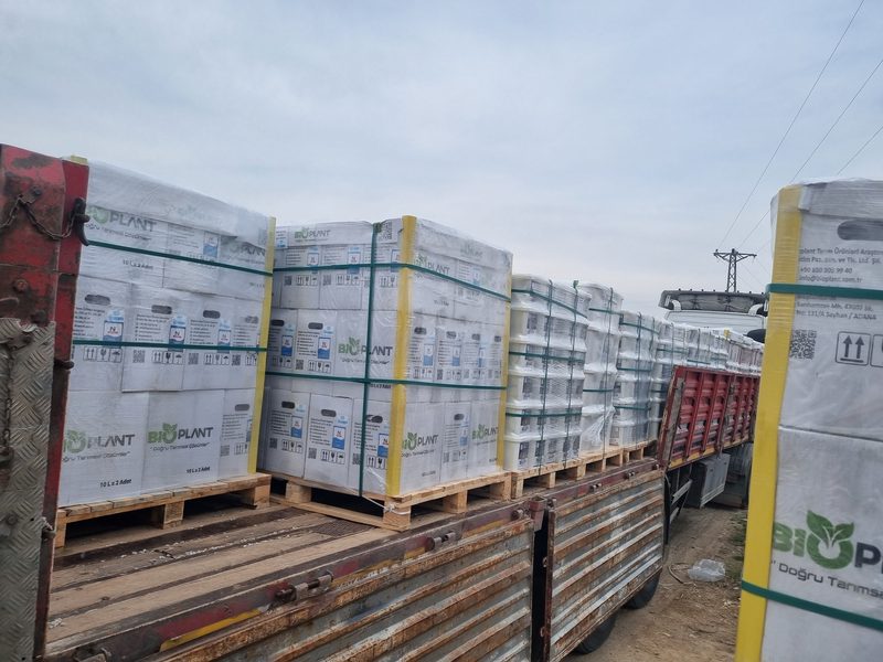 Bioplant ürün kamyon yüklemesi