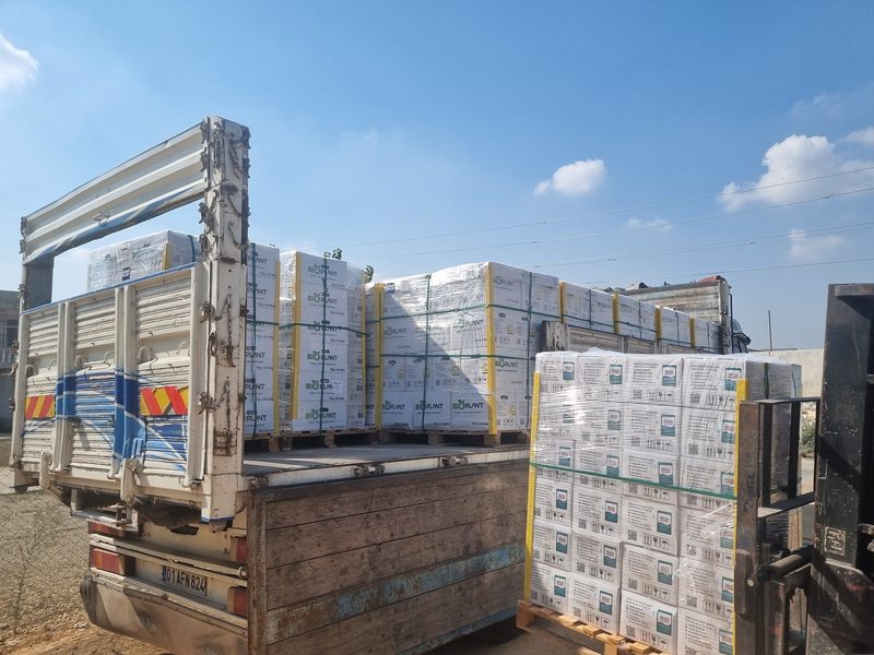 Bioplant forklift ile ürün yükleme