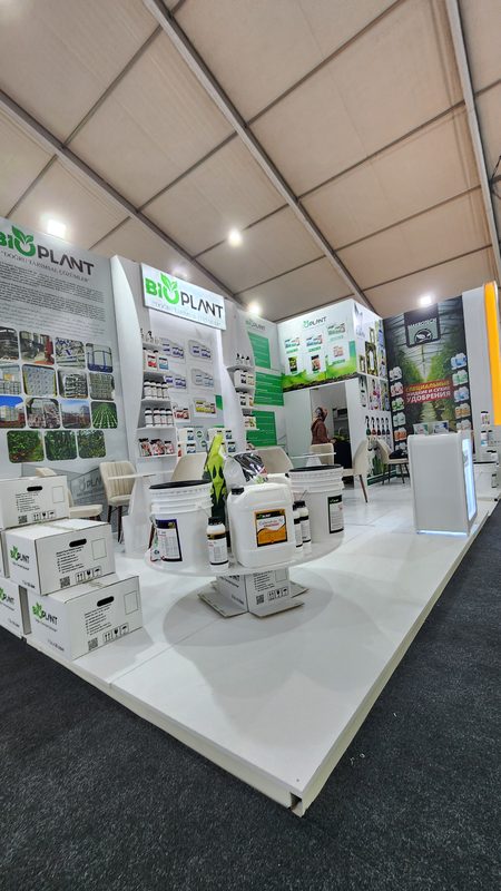 Bioplant fuar standı ürün sergileme